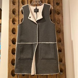 Sanctuary Gray and Cream Vest
